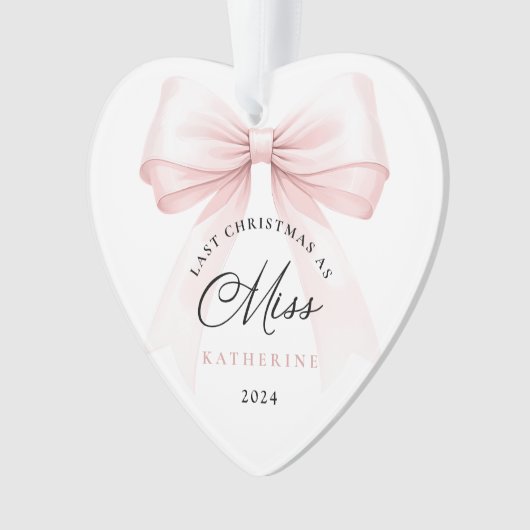 De laatste kerst als Miss Heart Ornament (voorkant)