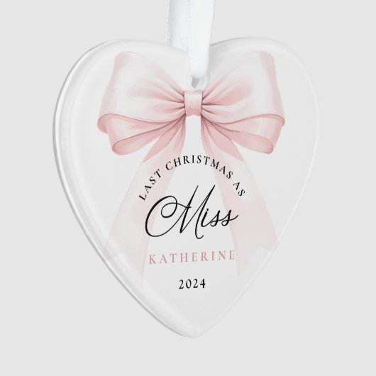 De laatste kerst als Miss Heart Ornament (voorkant)