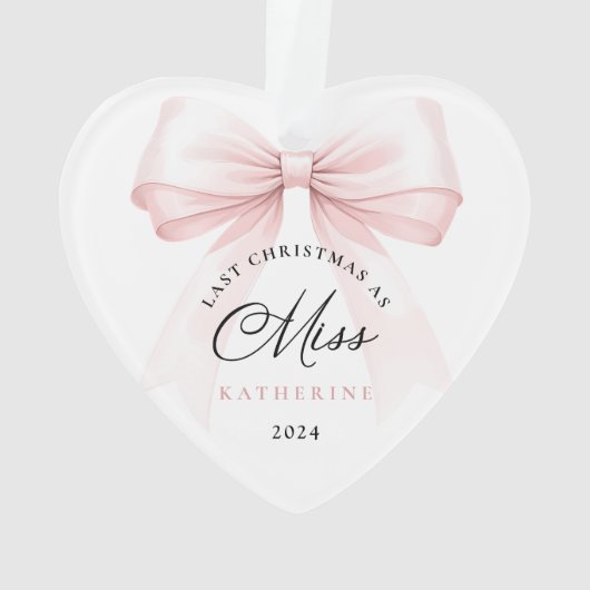 De laatste kerst als Miss Heart Ornament (achterkant)