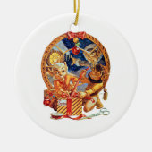 De laatste kerstversiering keramisch ornament (Voorkant)