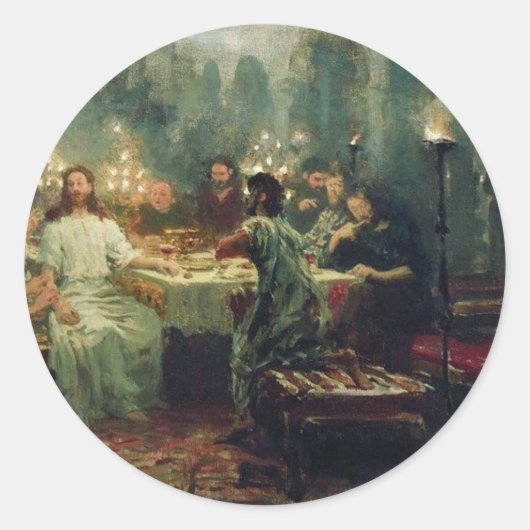 De laatste kever van Ilya Repin Ronde Sticker (Voorkant)