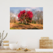 De laatste krijger in de herfst poster (Keuken)