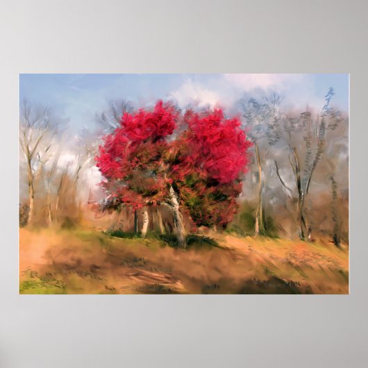 De laatste krijger in de herfst poster (Voorkant)