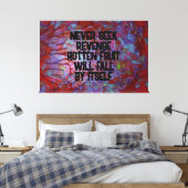 De laatste Laugh Canvas druk Afdruk (Insitu (Slaapkamer))