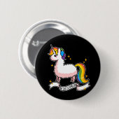 De laatste llamacorn ronde button 5,7 cm (Voorkant /achterkant)