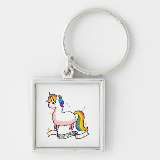 De laatste llamacorn sleutelhanger (Voorkant)