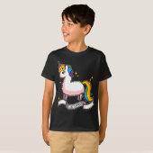 De laatste llamacorn t-shirt (Voorkant volledig)