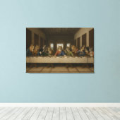 De Laatste Maaltijd Katten Parodie Renaissance Kun Canvas Afdruk (Insitu (Houten vloer))