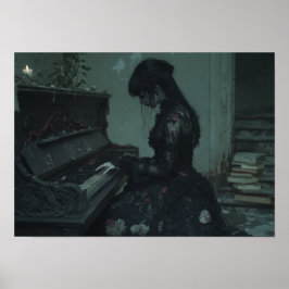De laatste nacht | Gothic Girl bij Ruined Piano Poster