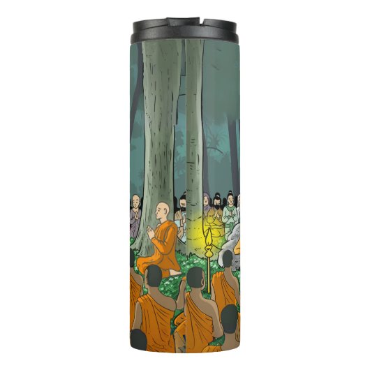 De laatste Nirvana Tumbler van Boeddha Thermosbeker (Achterkant)