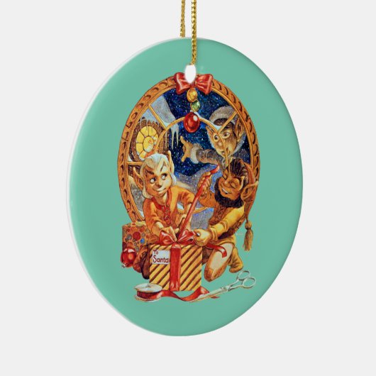 De laatste pakketversie keramisch ornament (Rechts)