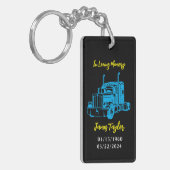 De Laatste Reis | Sleutelhanger Trucker Herdenking (Voorkant Links)