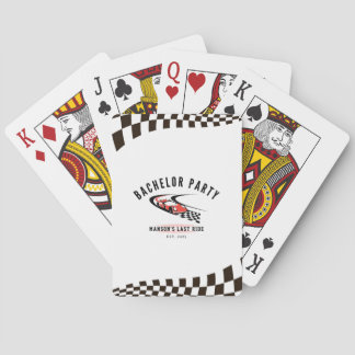 De Laatste Rit Bachelorfeest Trucker Spelend Pokerkaarten