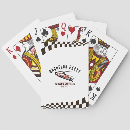 De Laatste Rit Bachelorfeest Trucker Spelend Pokerkaarten (Achterkant)