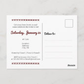 De laatste rit van de bruid briefkaart (Achterkant)