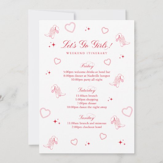 De laatste Rodeo Bachelorette Kaart (Achterkant)