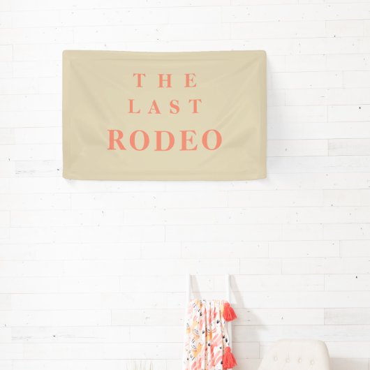 De laatste rodeo-cowgirl-feest spandoek (Insitu)