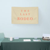 De laatste rodeo-cowgirl-feest spandoek (Beurs)