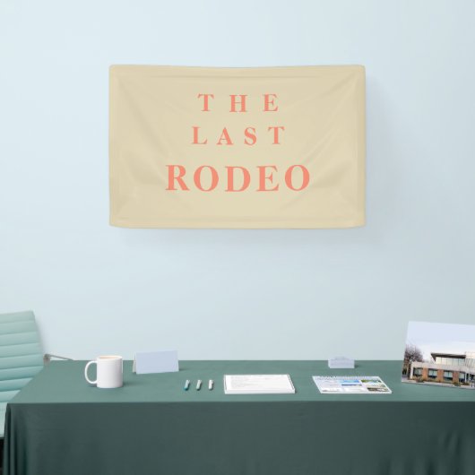 De laatste rodeo-cowgirl-feest spandoek (Beurs)