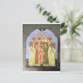 DE LAATSTE RUSSISCHE TZAR EN GEZIN BRIEFKAART (Staand voorkant)