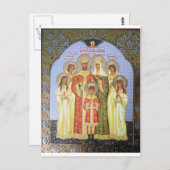 DE LAATSTE RUSSISCHE TZAR EN GEZIN BRIEFKAART (Voorkant / Achterkant)
