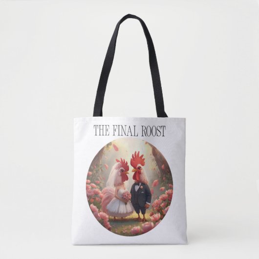 De Laatste Rust – Schattig Hanengehuwelijk Bachelo Tote Bag (Voorkant)