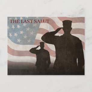 DE LAATSTE SALUT-VINTAGE FEESTDAGENKAART