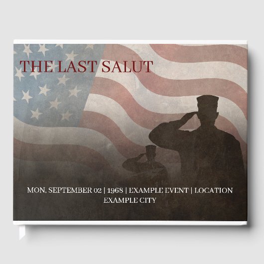 DE LAATSTE SALUT-VINTAGE GASTENBOEK (Voorkant)