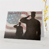 DE LAATSTE SALUT-VINTAGE KAART (Gele Bloem)