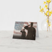 DE LAATSTE SALUT-VINTAGE KAART (Gele Bloem)