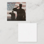 DE LAATSTE SALUT-VINTAGE NOTITIEKAARTJE (Voorkant / Achterkant)