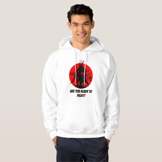 De Laatste Samurai Krijger – Dappere Japanse Samur Hoodie (Voorkant volledig)
