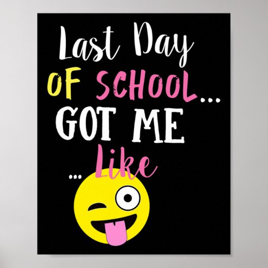 De laatste schooldag bracht me zo - poster (Voorkant)