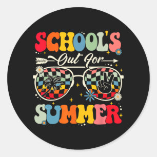 De laatste schooldag is uit voor Summer Teacher Bo Ronde Sticker