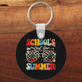 De laatste schooldag is uit voor Summer Teacher Bo Sleutelhanger (Voorkant)