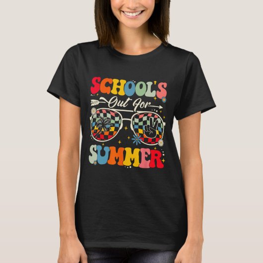 De laatste schooldag is uit voor Summer Teacher Bo T-shirt (Voorkant)