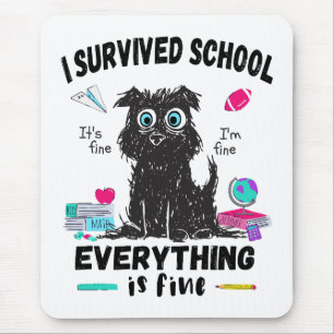 De laatste schooldag overleefde ik school muismat