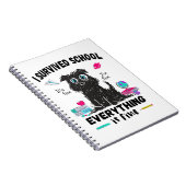 De laatste schooldag overleefde ik school notitieboek (Rechterzijde)