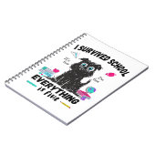 De laatste schooldag overleefde ik school notitieboek (Linkerzijde)