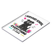 De laatste schooldag overleefde ik school notitieboek (Linkerzijde)