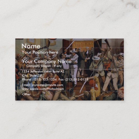 De laatste slag, 'Cuba's' Retro theater Visitekaartje (Voorkant)