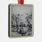 De laatste slag om generaal Custer Metalen Ornament (Rechts)