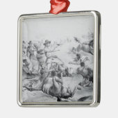 De laatste slag om generaal Custer Metalen Ornament (Links)
