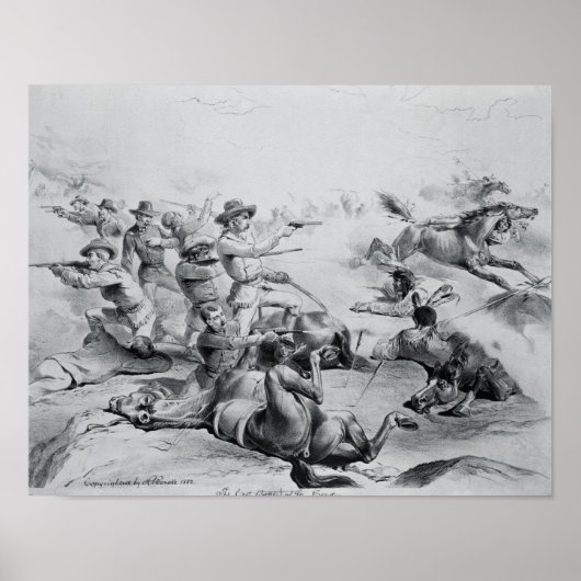 De laatste slag om generaal Custer Poster (Voorkant)
