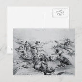 De laatste Slag van Algemene Custer Briefkaart (Voorkant / Achterkant)
