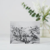 De laatste Slag van Algemene Custer Briefkaart (Staand voorkant)