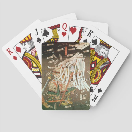 De laatste slag van de Kusanoki-clan Speelkaarten (Achterkant)