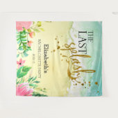 De laatste splash Bachelorette Party Achtergrond Wandkleed (Voorkant (horizontaal))