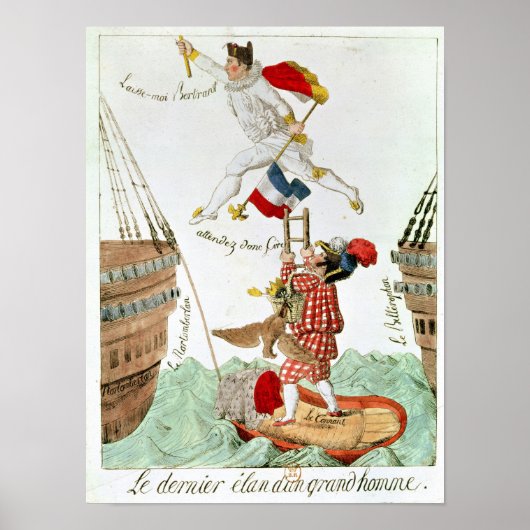 De laatste sprong van een groot Man, 1815 Poster (Voorkant)