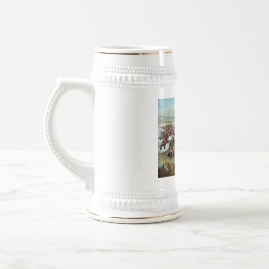 De laatste standaard van Custer Bierpul (Links)